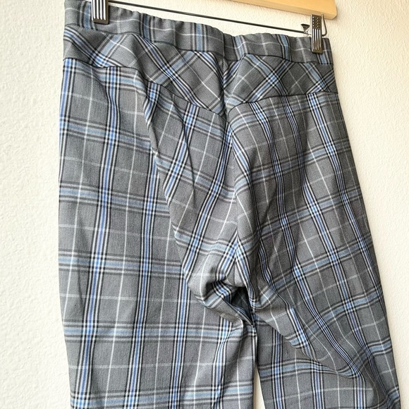 Rag & Bone Simone Slim Ankle Pant in Grey & Blue Plaid Check Sz 4 - Picture 9 of 16